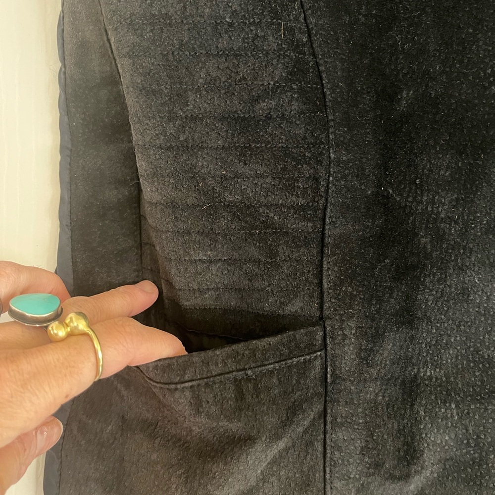 VTG 90s Western Boho Festival Cottagecore Punk Biker Suede Zip front Vest S - Picture 2 of 9